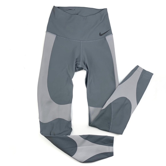 Nike Power Legend Gray High Rise Training Leggings - Picture 8 of 13